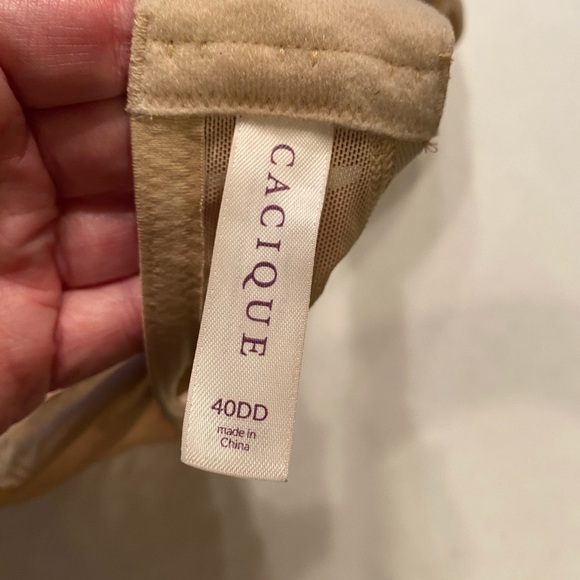 Cacique Satin Full Coverage Bra - Picture 3 of 3